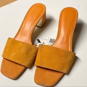 Mango Kitten Heel Mules